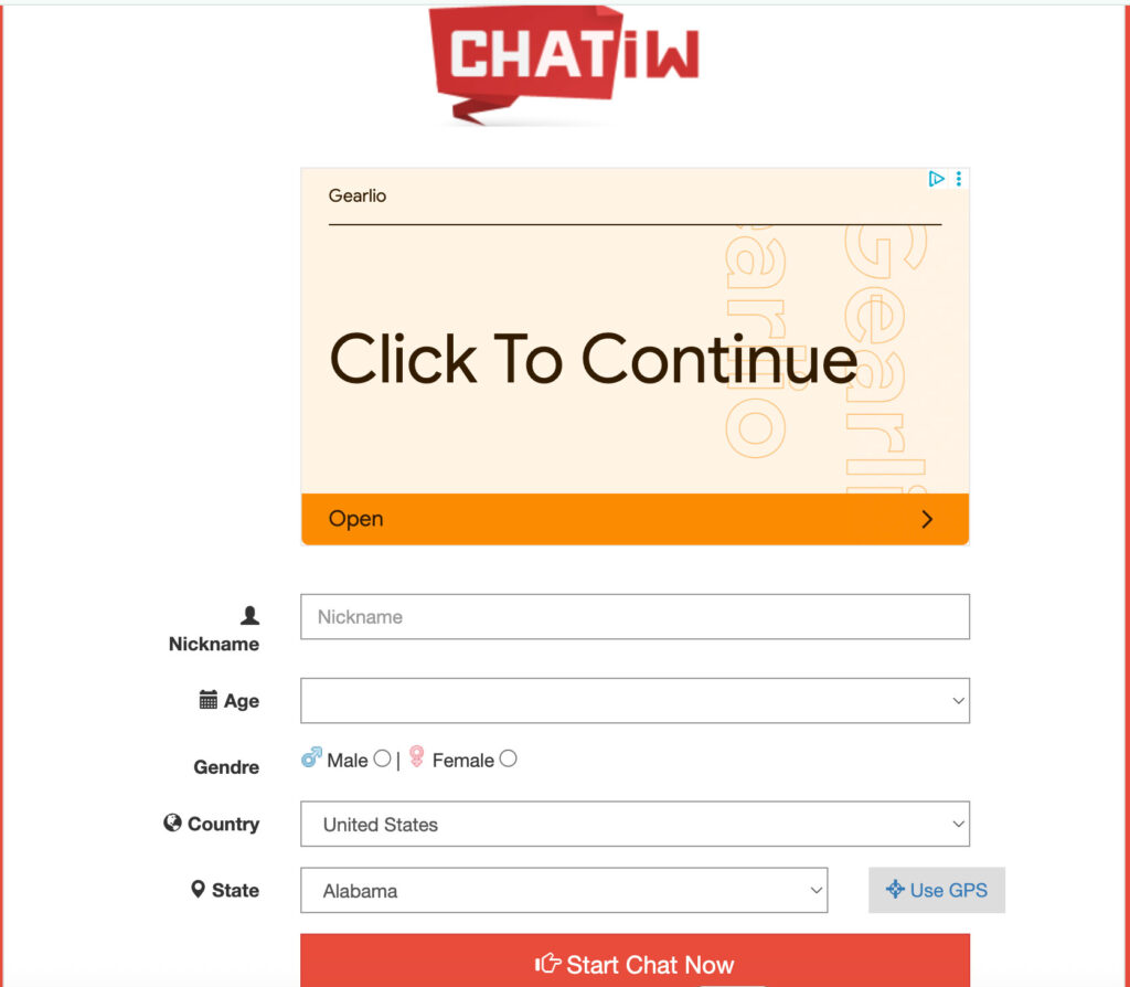ChatIW Homepage